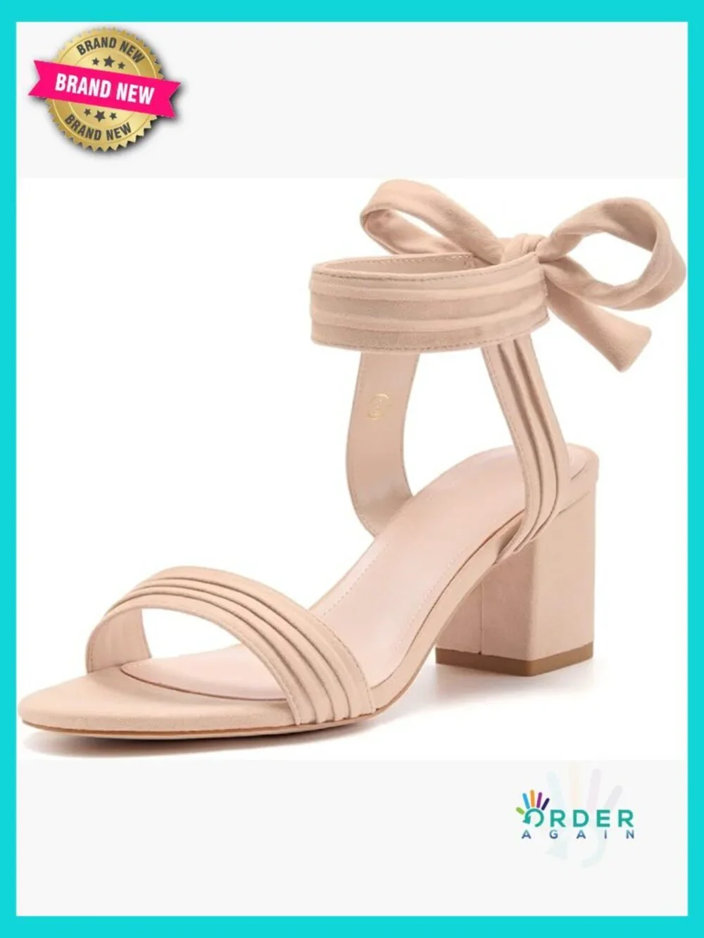 Open Toe Chunky Heel Sandals Ankle Tie Block Low Heel Party Dress Pumps